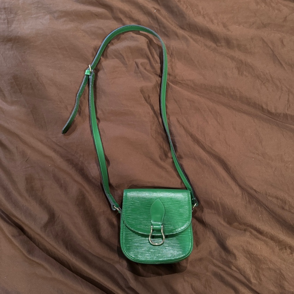 Green Leather Crossbody Bag